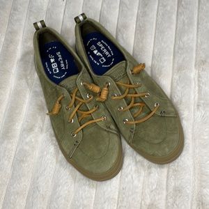 Suede Sperry top sider sneaker